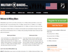 Tablet Screenshot of militarybikers.org